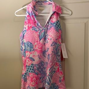 Lilly pulitzer Lakelyn polo halter tank luxletic. New without tags